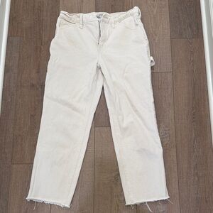 J. Crew Off-White Carpenter Denim Pants